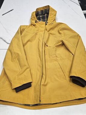 Pendleton Mustard Yellow Hooded Rain Jacket